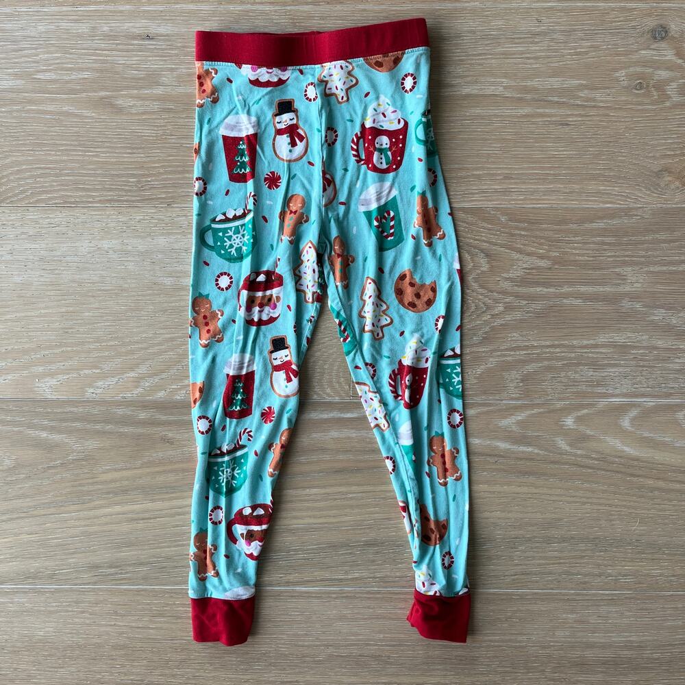 Little Sleepies Bamboo Holiday Gingerbread Mug Print Pajama Pants 3T